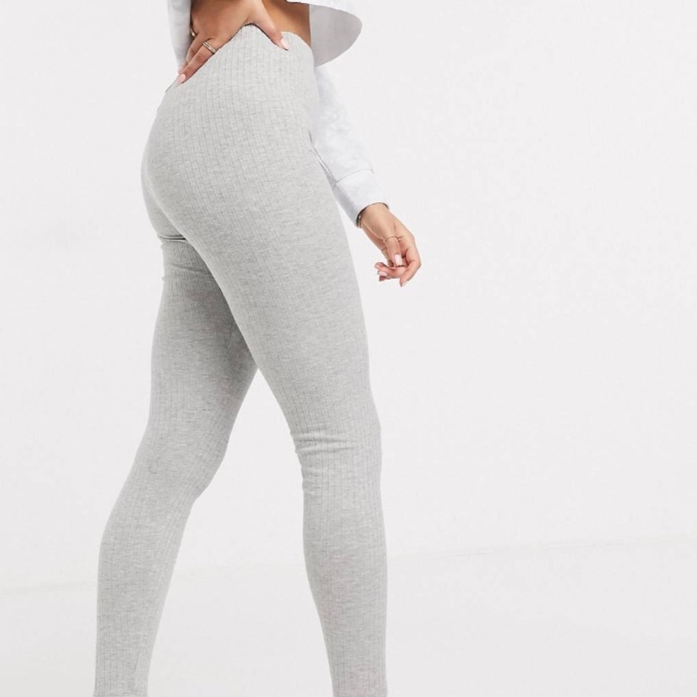 ASOS Design Ribbed Leggings - Picture 3 of 4